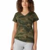 * Dickies Women'S Cotton Short Sleeve V-Neck T-Shirt Top Selling Shirts