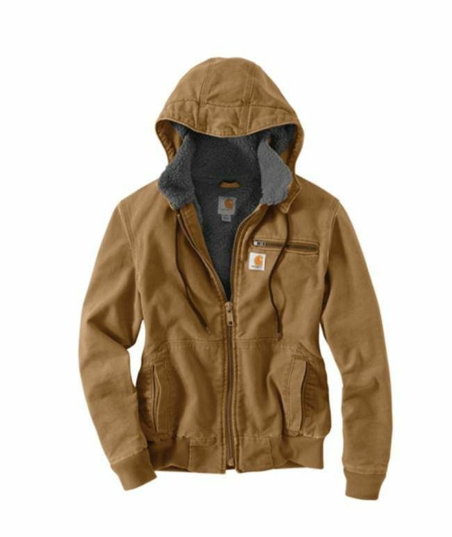 * Carhartt Women'S Weathered Duck Wildwood Jacket Popular Carhartt Brown Coats & Jackets