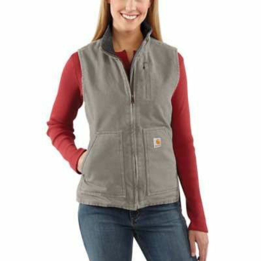 * Carhartt Women'S Sherpa Lined Vest Best Price Coats & Jackets