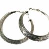 * West 20 Women'S Tooled Hoop Earring Nickel|Lead Flash Sale Jewelry