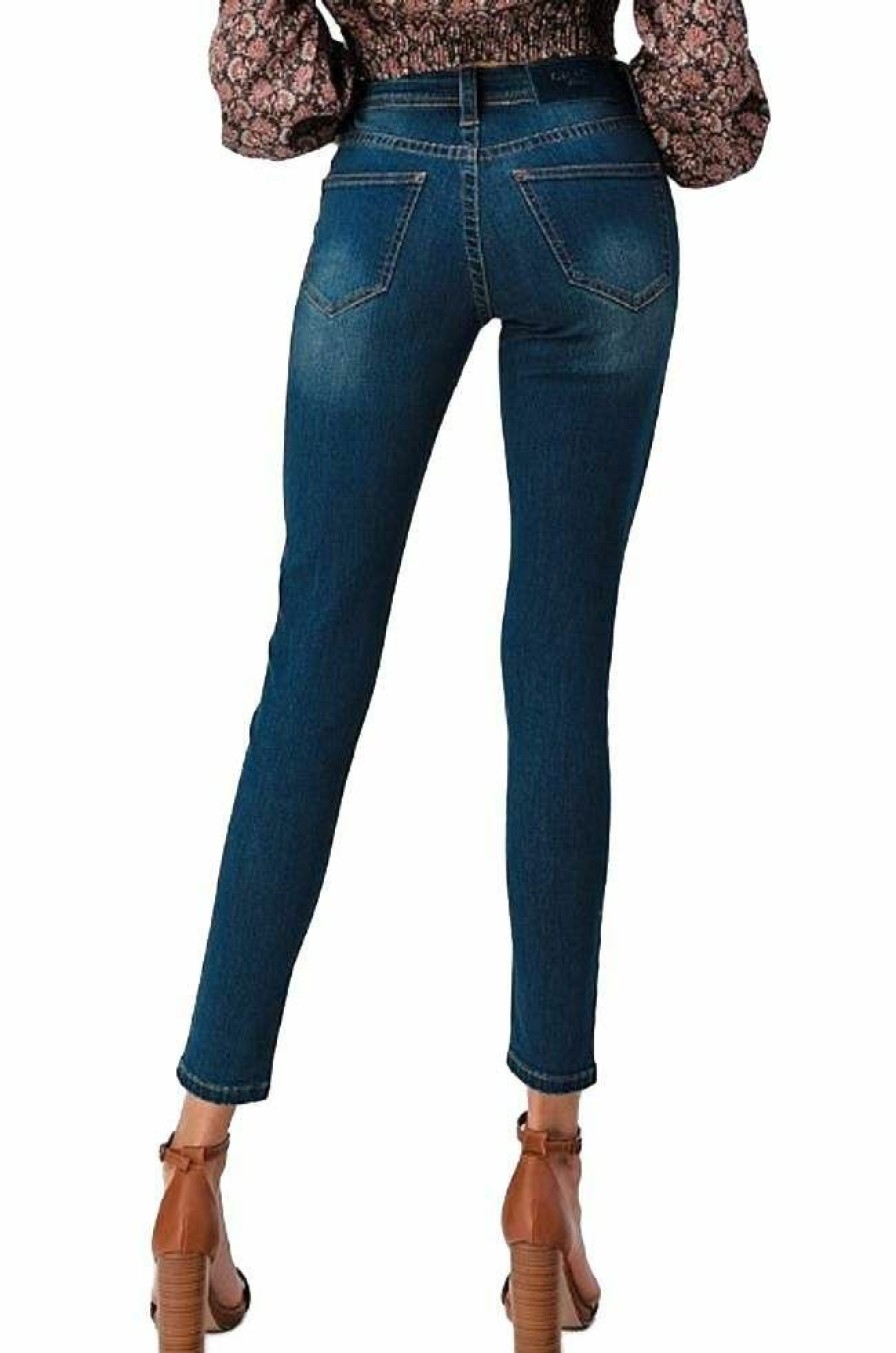 * Grace In La Women'S Button Fly High Rise Skinny Jeans Best Price Pants