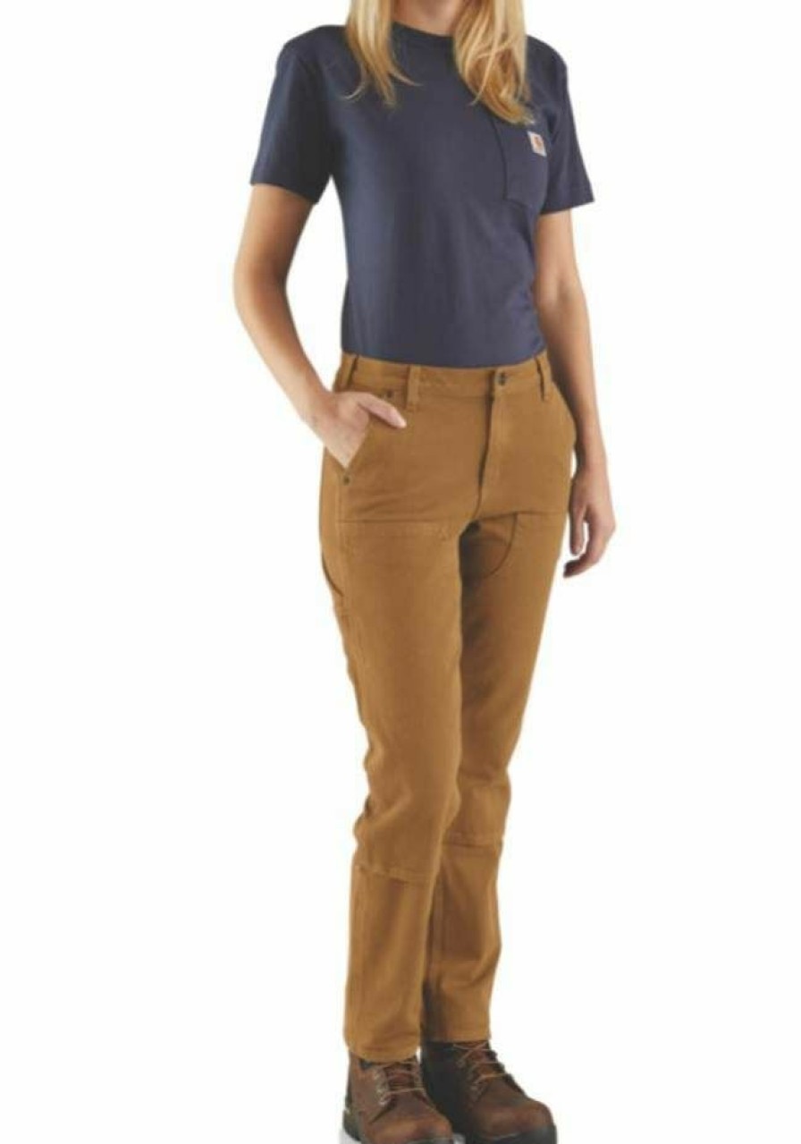 * Carhartt Women'S Straight Double Front Pants Popular Pants