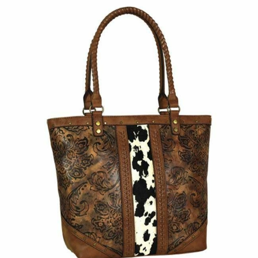 * Justin Women'S Tote Purse Brown Online Sales Bags & Purses