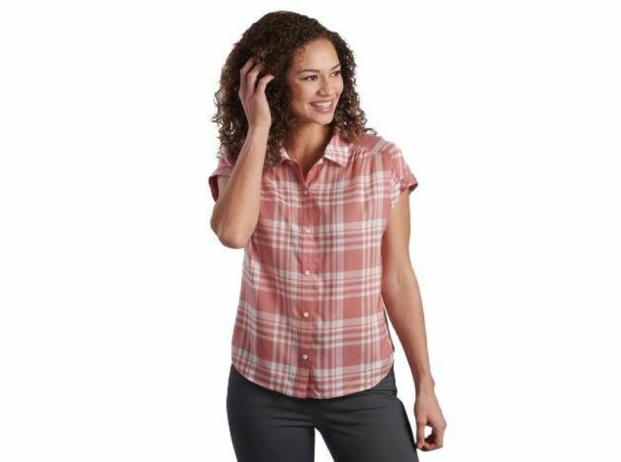 * Kuhl Women'S Eden Plaid Short Sleeve Shirt Quality Guarantee Shirts