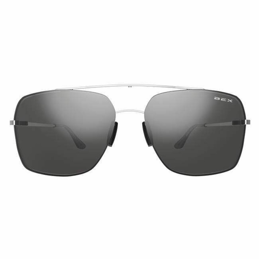 * Bex Pilot Sunglasses Silver/Gray Crazy Deals Sunglasses