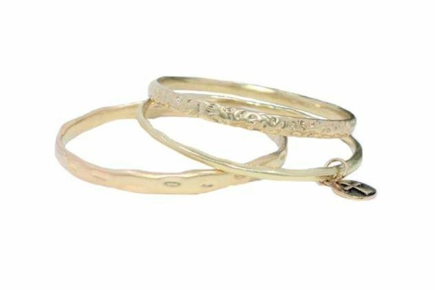 * West 20 Women'S Gold Bangle Set Nickel|Lead New Arrivals Jewelry