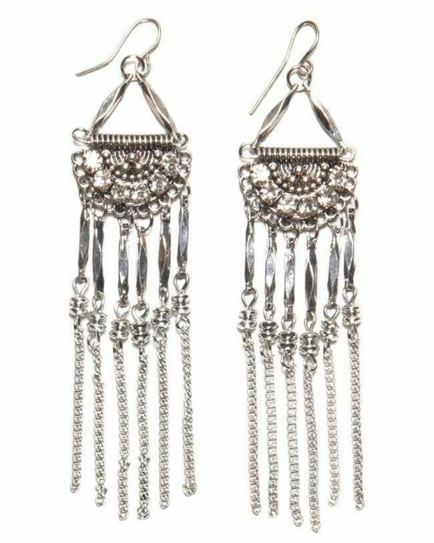 * Cowgirl Confetti Slinky Sparkle Earrings Silver New Arrivals Jewelry