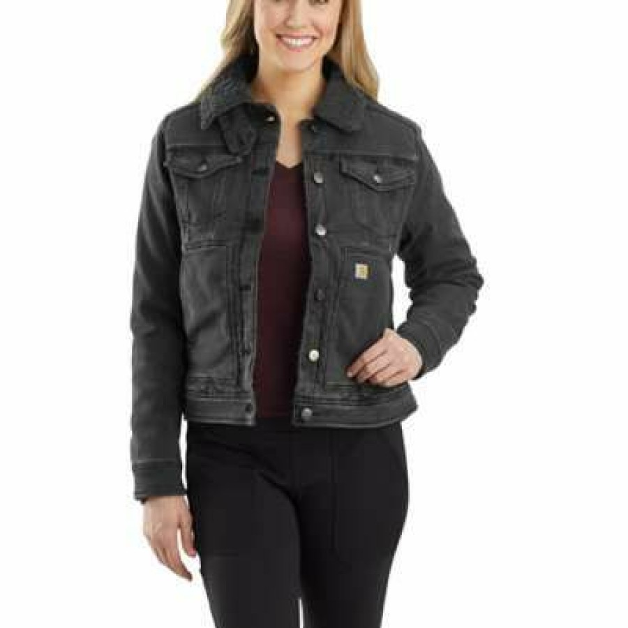 * Carhartt Women'S Rugged Flex Denim Jacket Discount Coats & Jackets