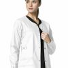 * Wonderwink Women'S Constance Snap Scrub Jacket Premium Scrubs