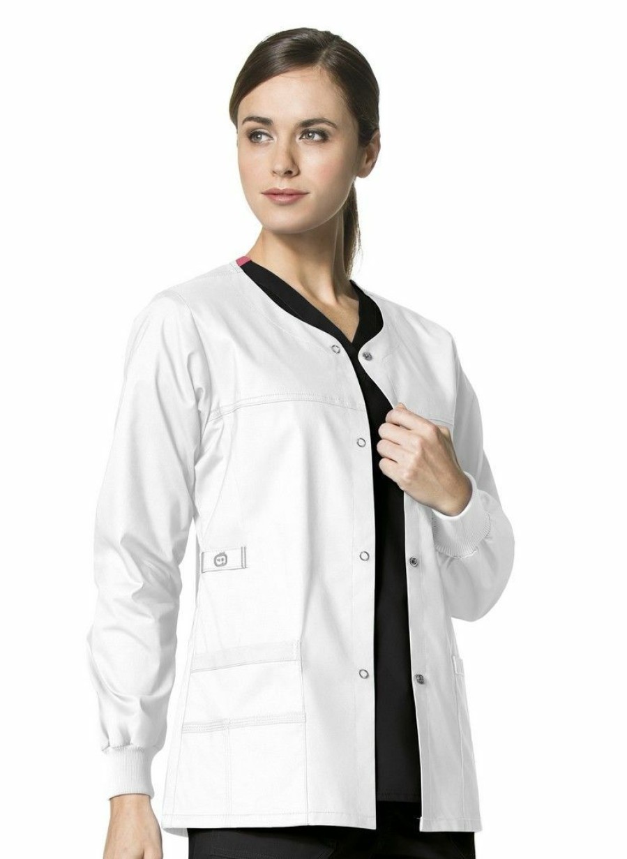 * Wonderwink Women'S Constance Snap Scrub Jacket Premium Scrubs