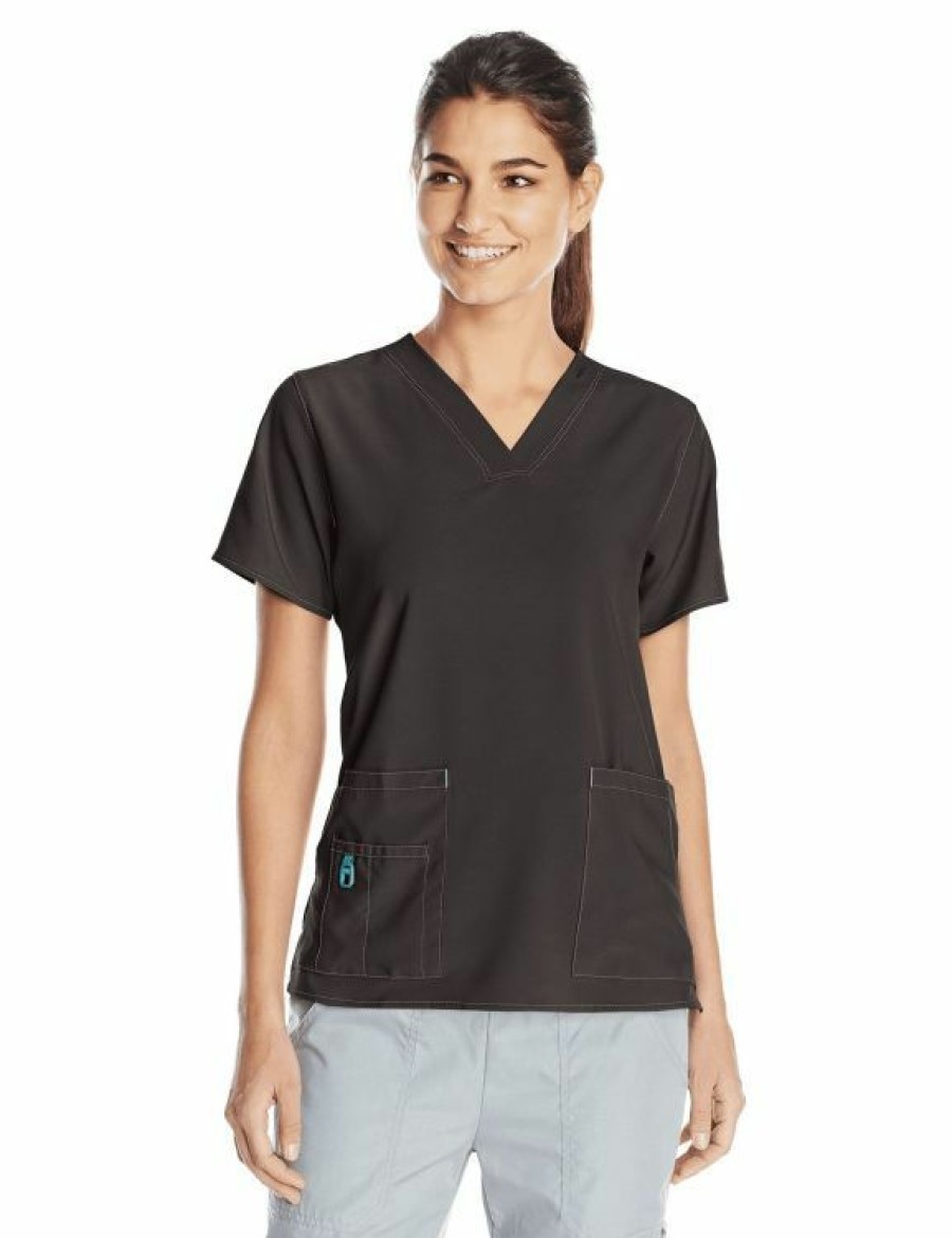 * Wonderwink Women'S Tech Scrub V-Neck Top Short Sleeve Cheap Scrubs