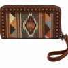 * Blazin Roxx Women'S Southwest Aztec Wallet Clutch Brown Best Sale Wallets