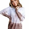 * Ampersand Avenue Women'S To Dye For Doublehood Sweatshirt Best Price Mocha Hoodies & Sweatshirts